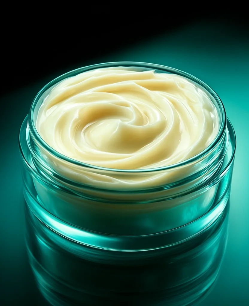 Detailed view of advanced moisture barrier cream texture